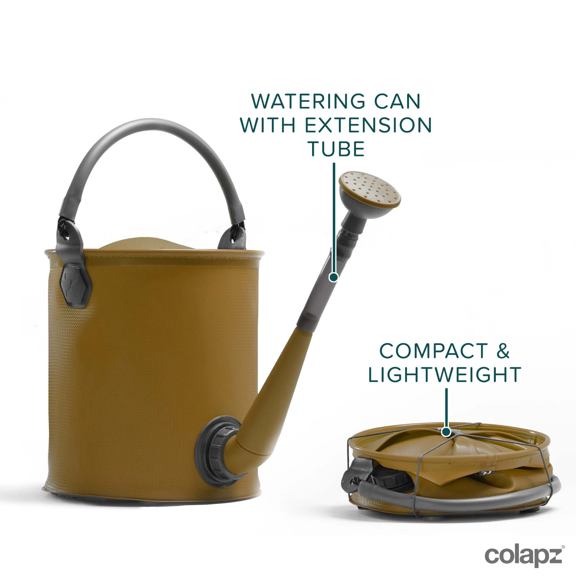 Collapsible 9L Watering Can & Bucket - Durable & Recyclable Food Grade Plastic - Image 3